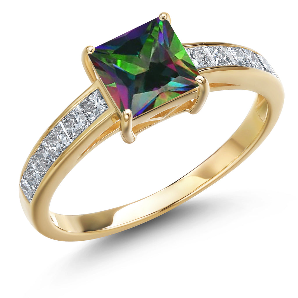 Green Mystic Topaz_9_Ring in 14K Yellow Gold