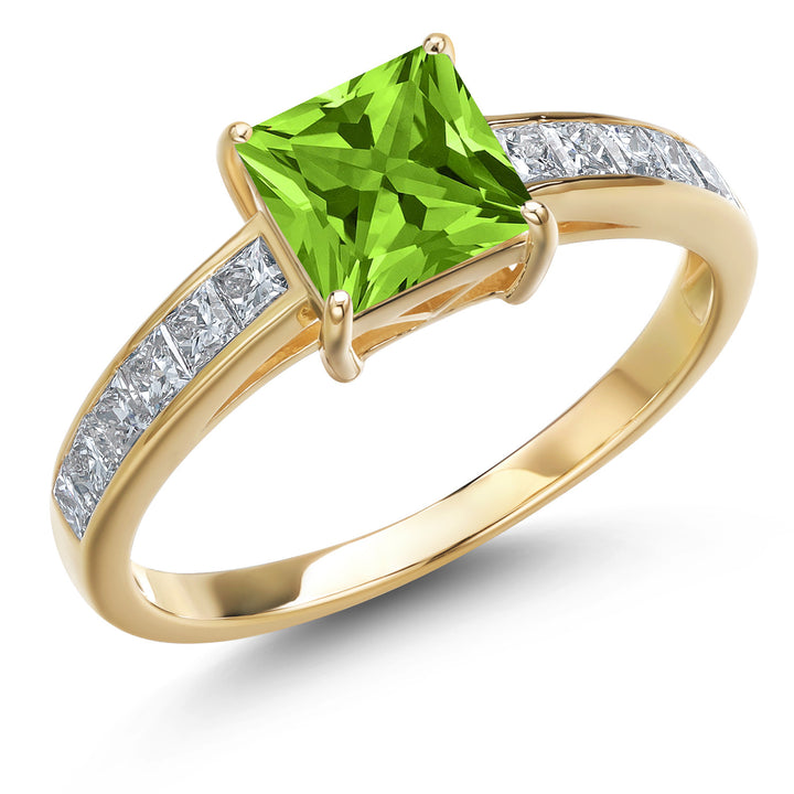 Peridot - August_5_Ring in 14K Yellow Gold