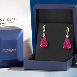 Earrings in 925 Sterling Silver and 10K Yellow Gold