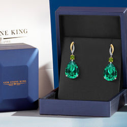 Earrings in 925 Sterling Silver and 10K Yellow Gold