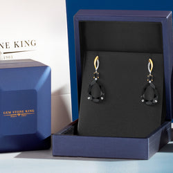Earrings in 925 Sterling Silver and 10K Yellow Gold