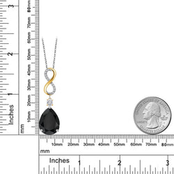 Pendant in 925 Sterling Silver and 10K Yellow Gold