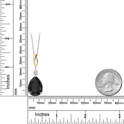 Pendant in 925 Sterling Silver and 10K Yellow Gold