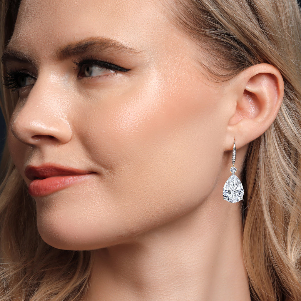 Earrings in 925 Sterling Silver and 10K Yellow Gold