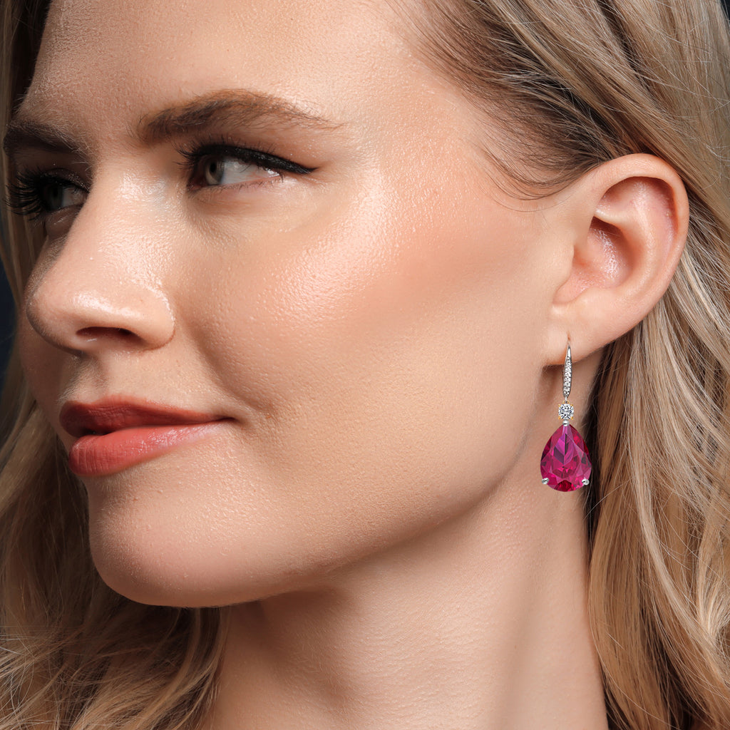 Earrings in 925 Sterling Silver and 10K Yellow Gold