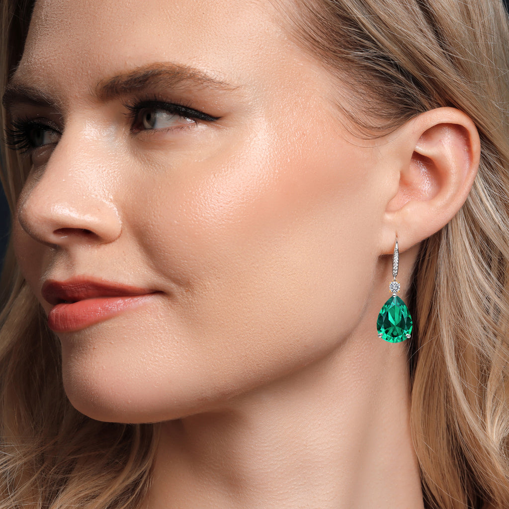 Earrings in 925 Sterling Silver and 10K Yellow Gold