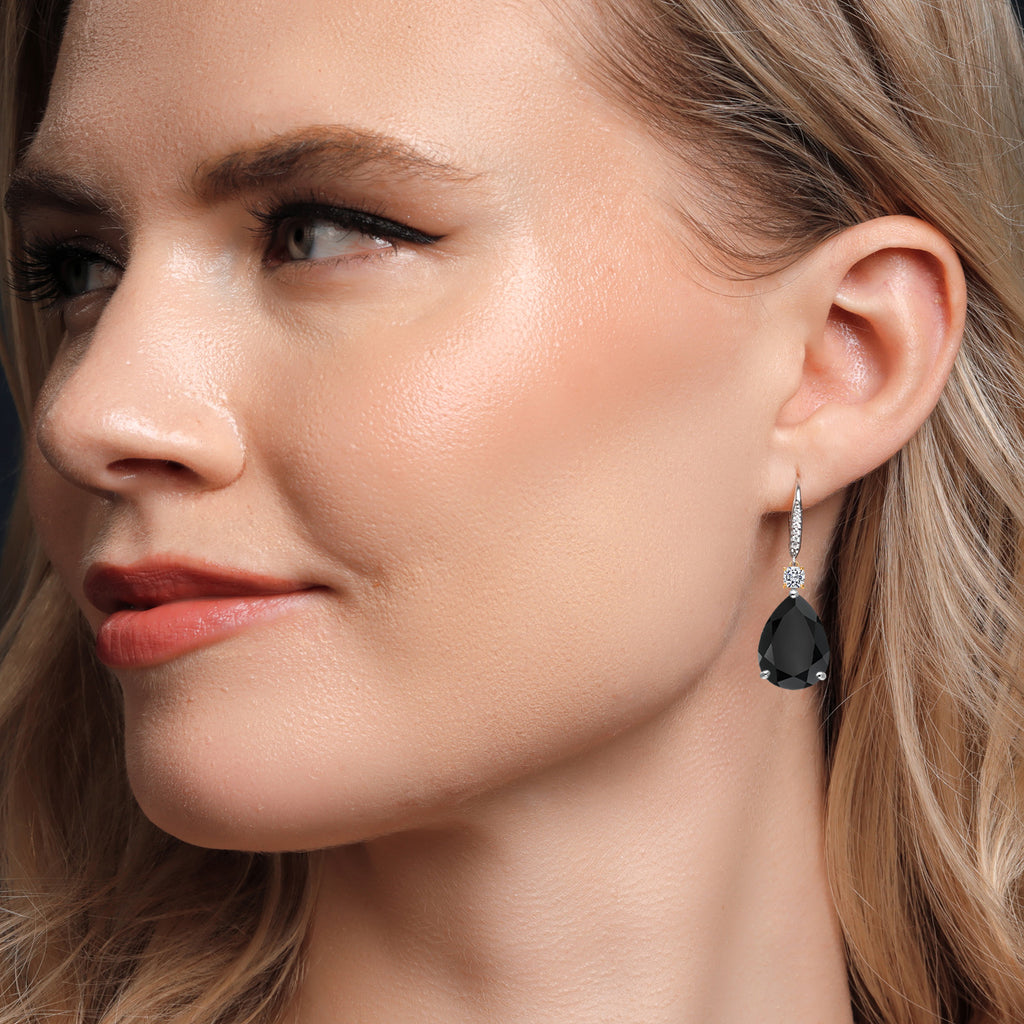Earrings in 925 Sterling Silver and 10K Yellow Gold