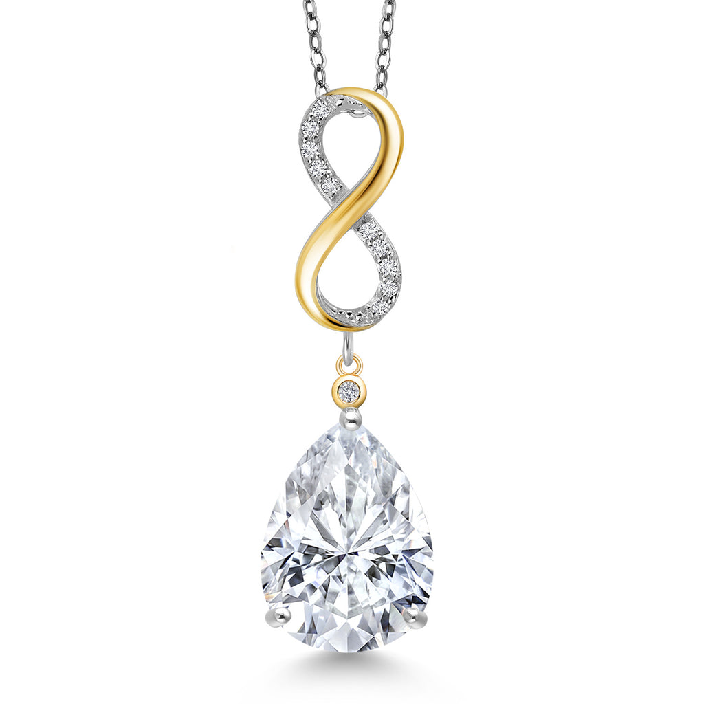 Pendant in 925 Sterling Silver and 10K Yellow Gold