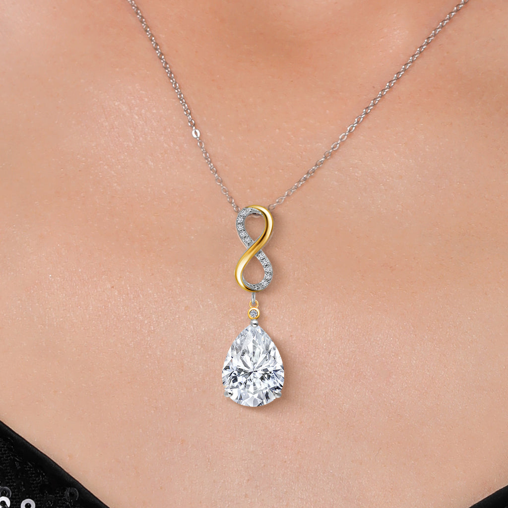 Pendant in 925 Sterling Silver and 10K Yellow Gold