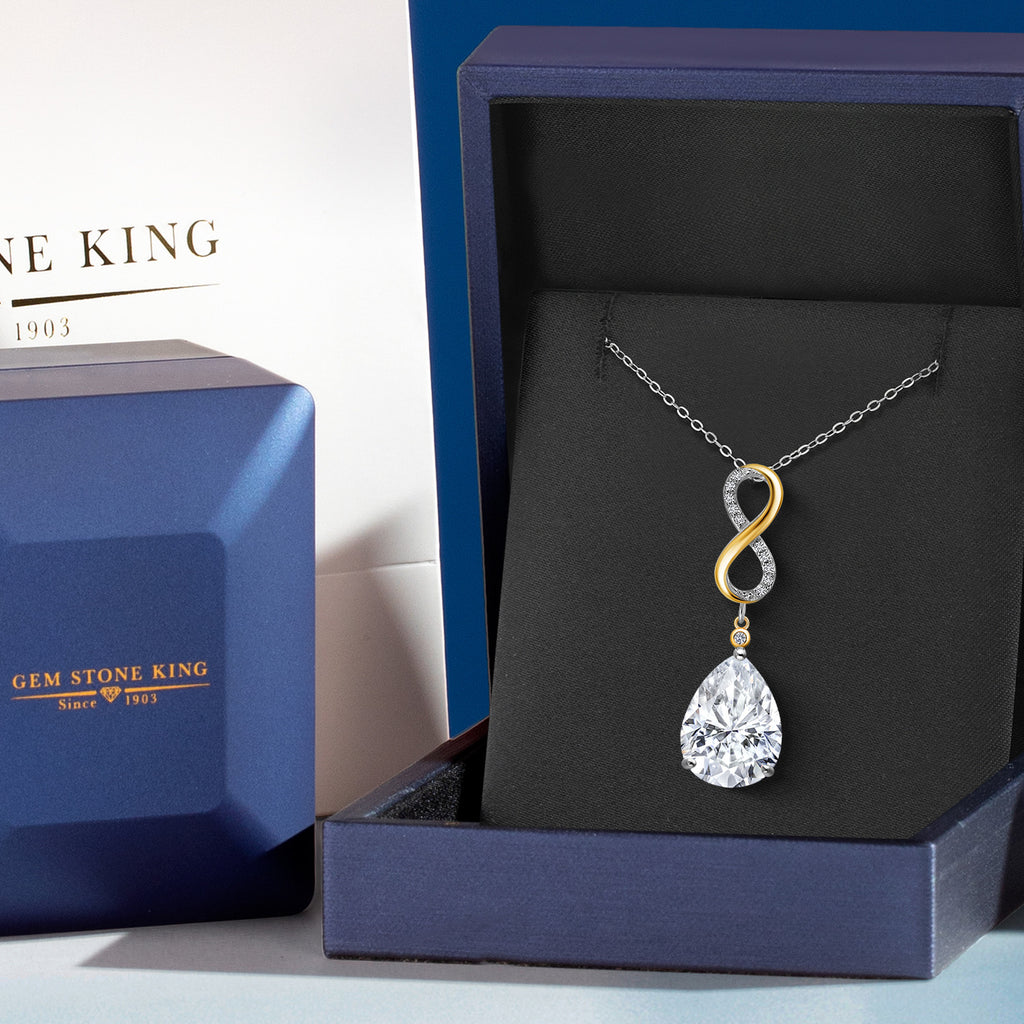 Pendant in 925 Sterling Silver and 10K Yellow Gold