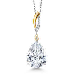 Pendant in 925 Sterling Silver and 10K Yellow Gold