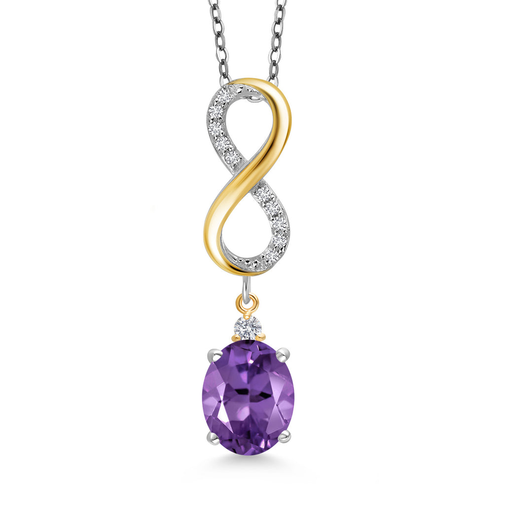 Amethyst - February_Pendant in 925 Sterling Silver