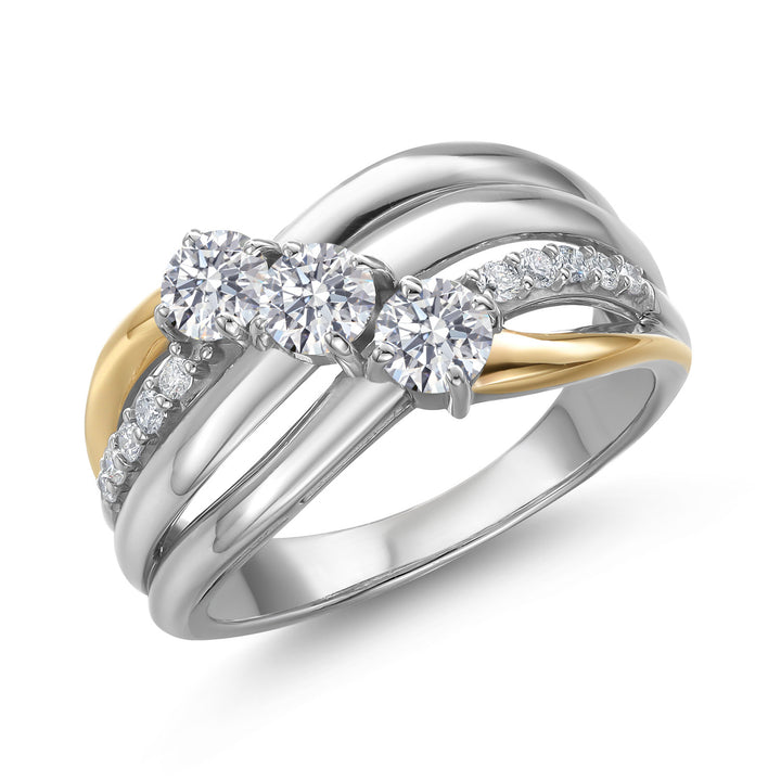 6_Ring in 925 Sterling Silver and 10K Yellow Gold