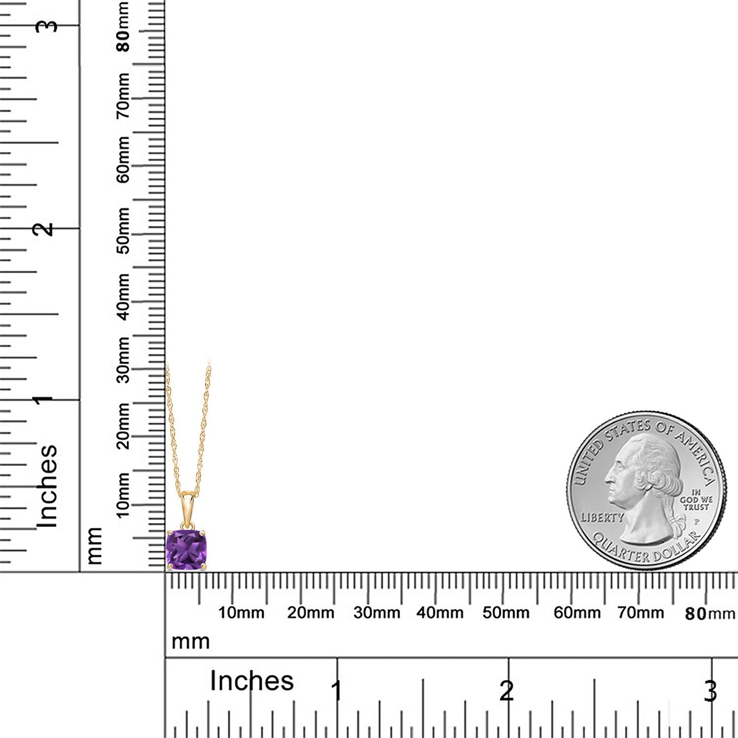 Amethyst - February_Pendant in 14K Yellow Gold