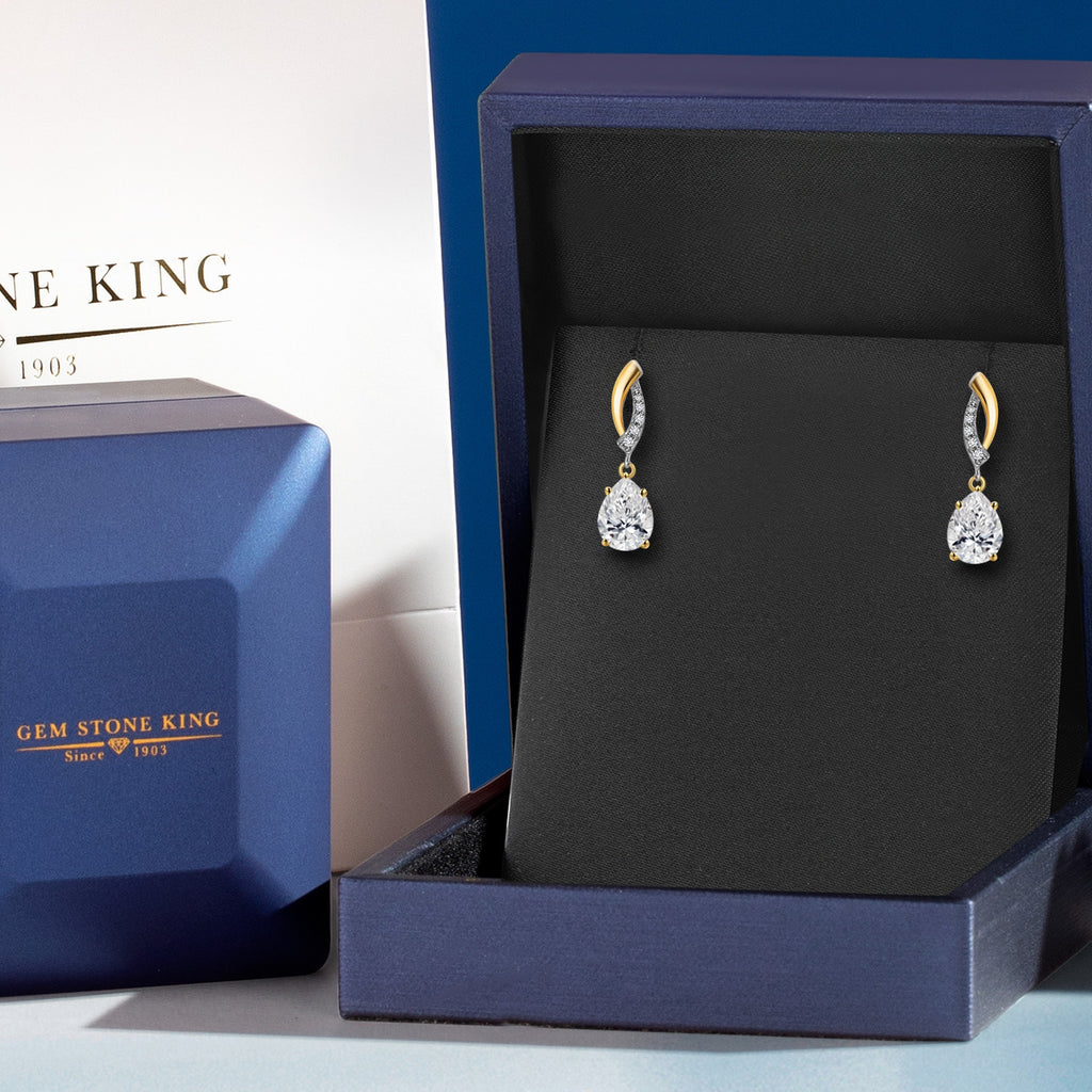 D - E_Earrings in 925 Sterling Silver and 10K Yellow Gold