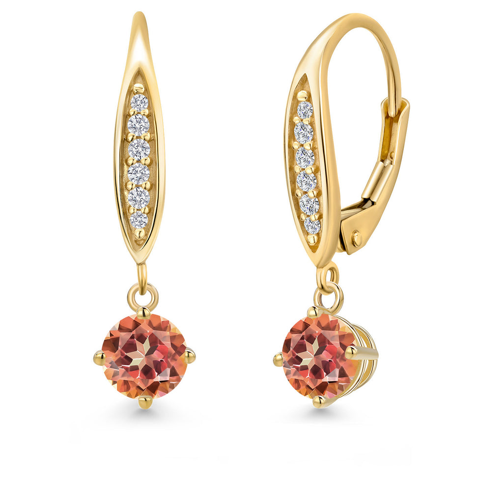 Ecstasy Mystic Topaz_Earrings in 10K Yellow Gold
