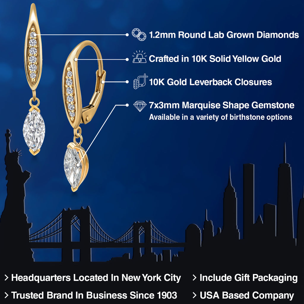 Earrings in 10K Yellow Gold