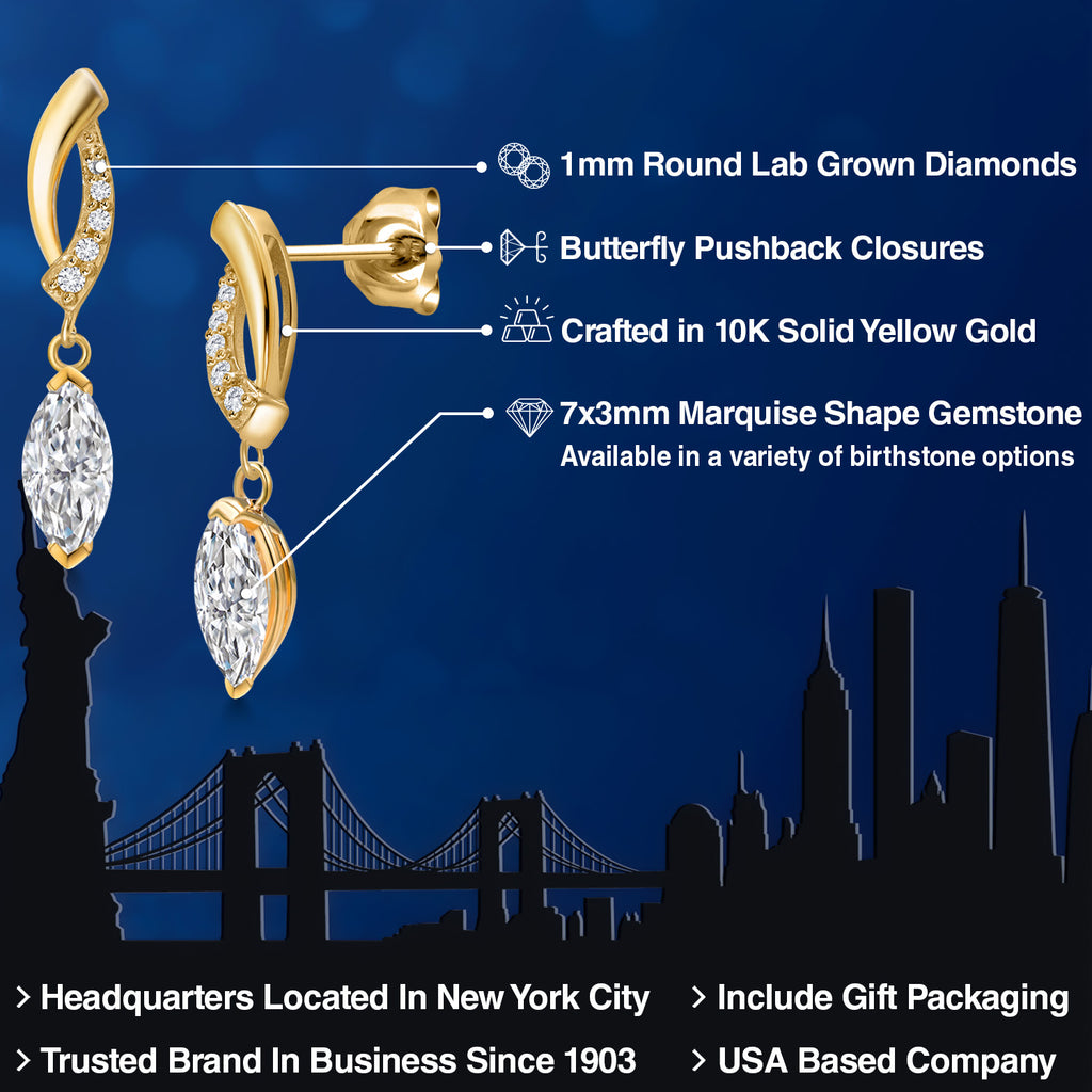 Earrings in 10K Yellow Gold