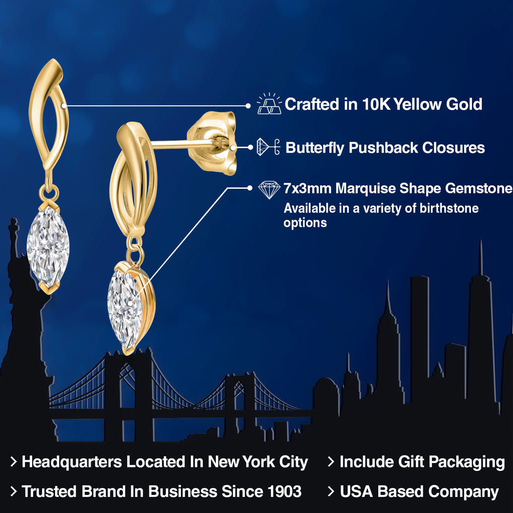 Earrings in 10K Yellow Gold