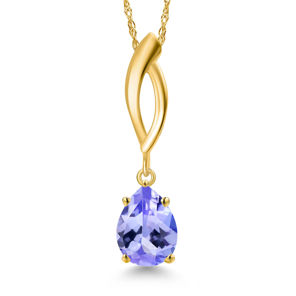 Tanzanite - December_Pendant in 10K Yellow Gold