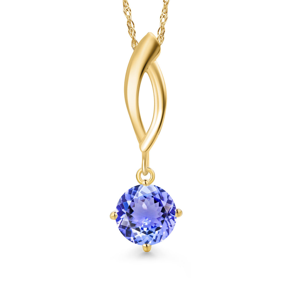 Tanzanite - December_Pendant in 10K Yellow Gold