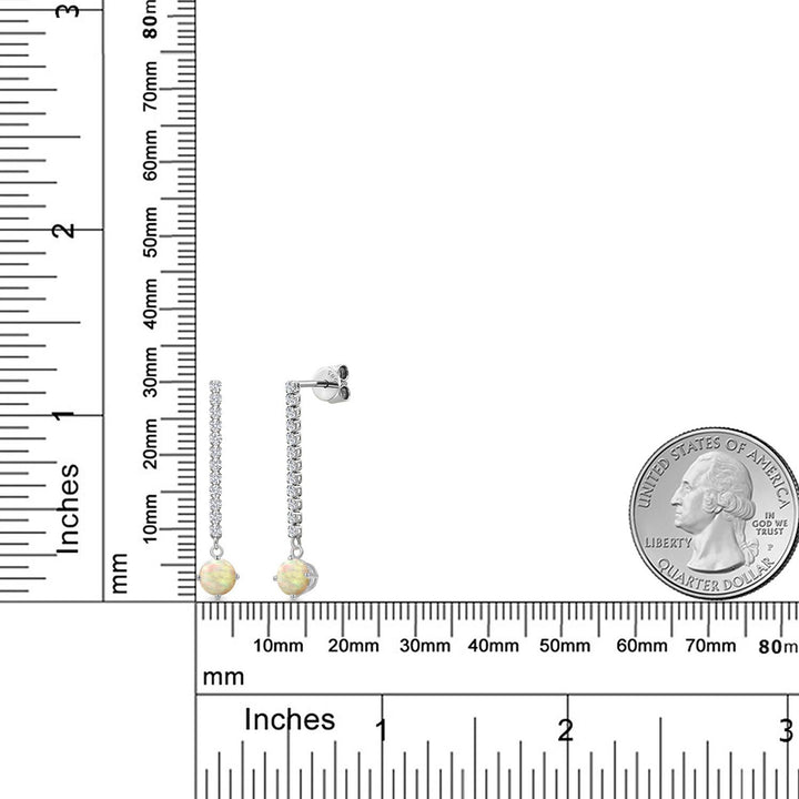 Earrings in 14K White Gold