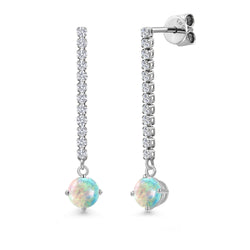 Earrings in 14K White Gold