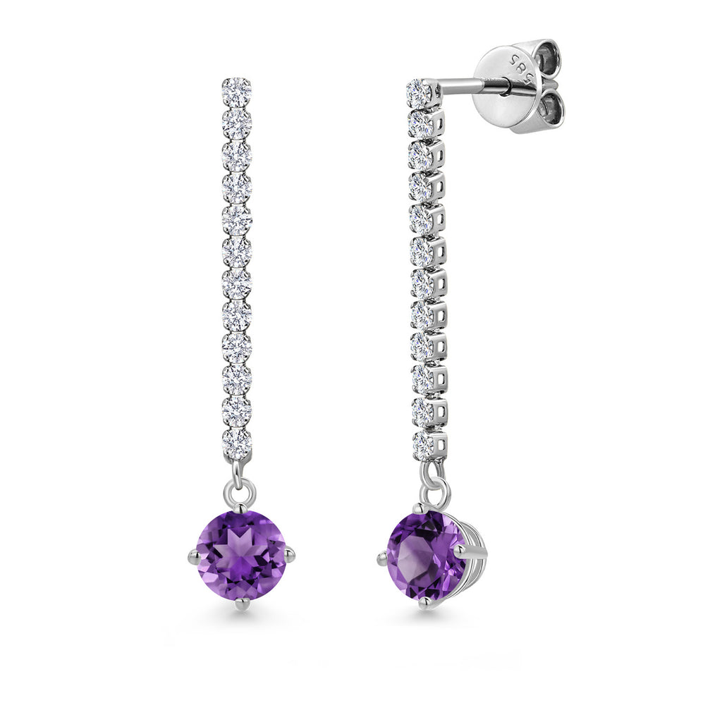 Earrings in 14K White Gold