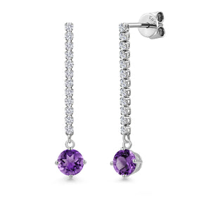 Earrings in 14K White Gold