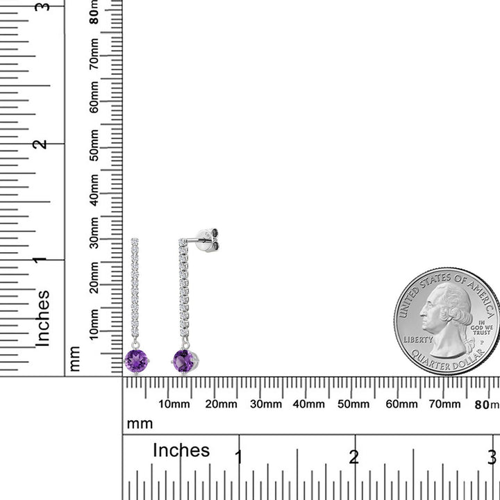 Earrings in 14K White Gold