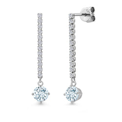Earrings in 14K White Gold