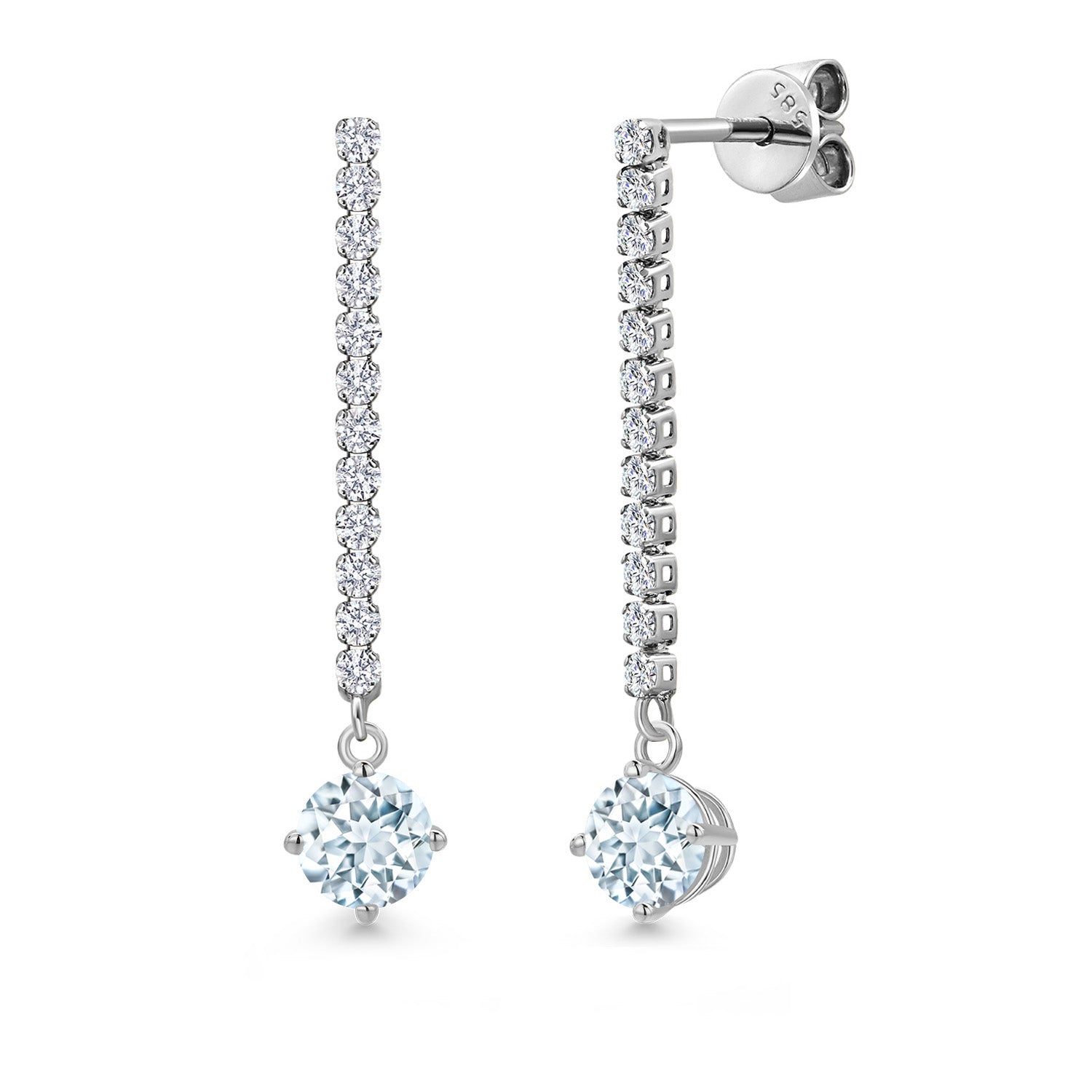 Earrings in 14K White Gold