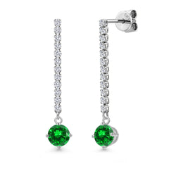 Earrings in 14K White Gold