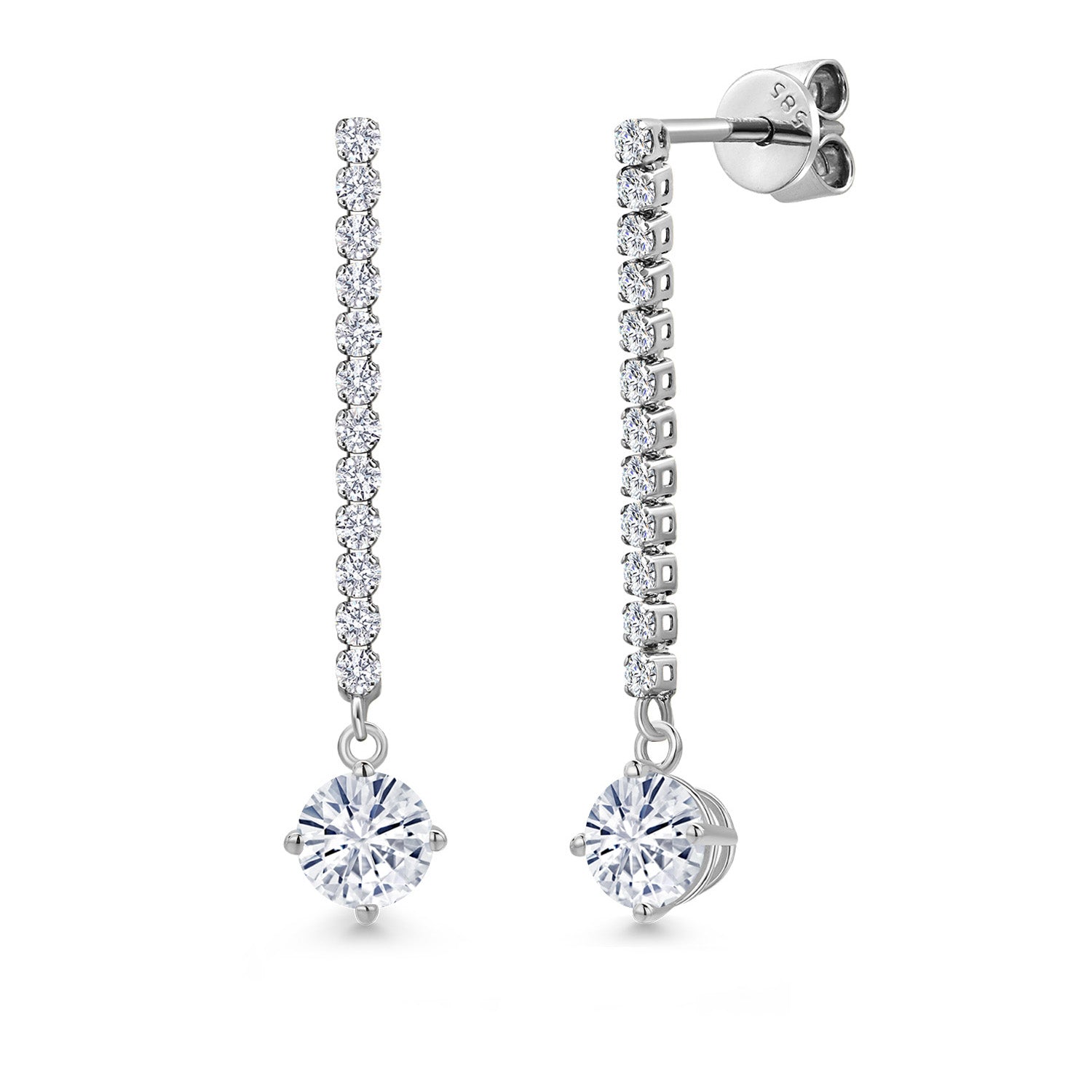 Earrings in 14K White Gold