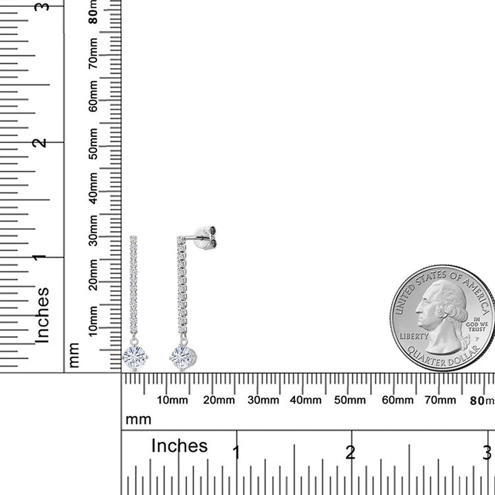 Earrings in 14K White Gold