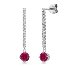 Earrings in 14K White Gold