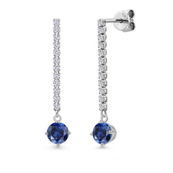 Earrings in 14K White Gold