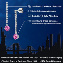 Earrings in 14K White Gold