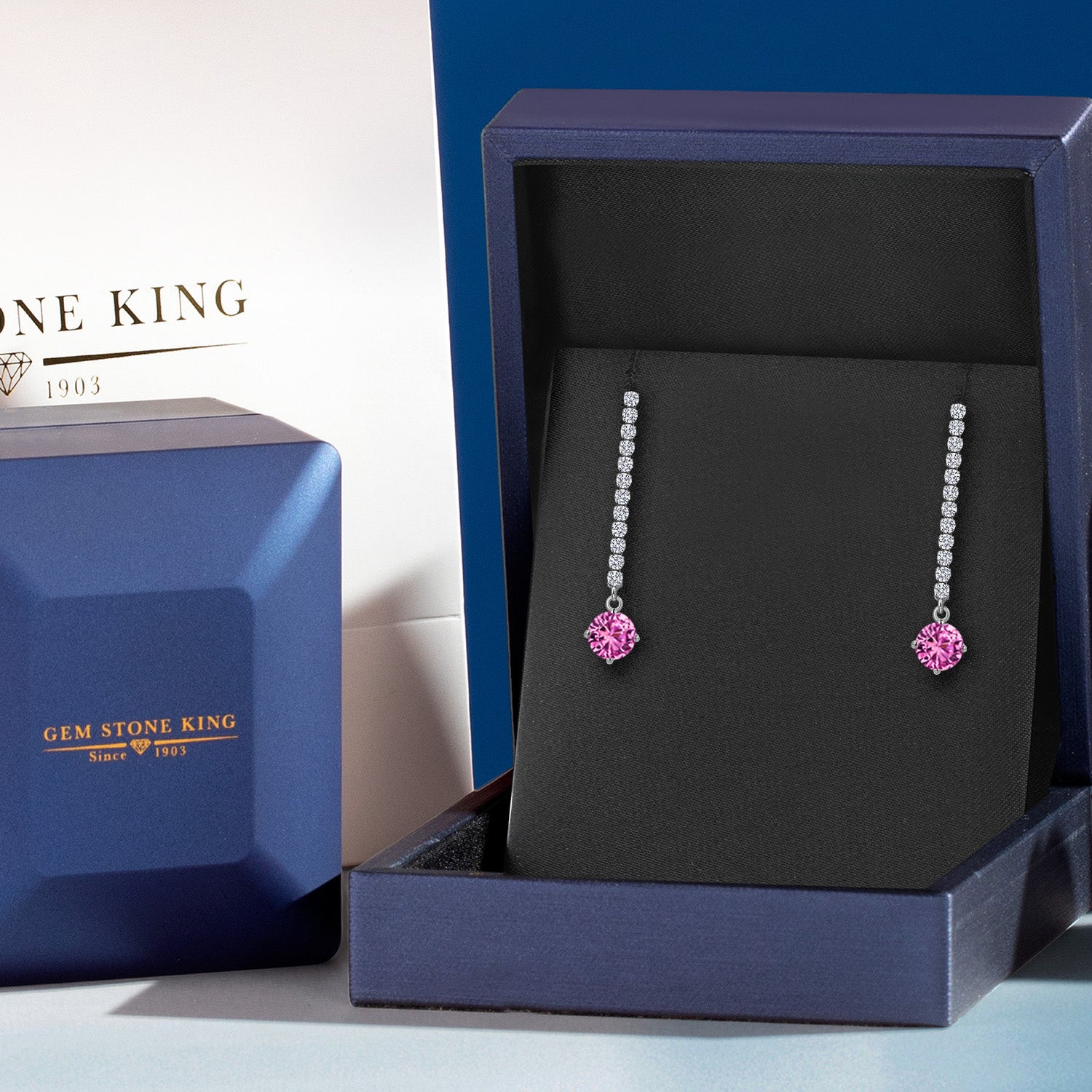 Earrings in 14K White Gold