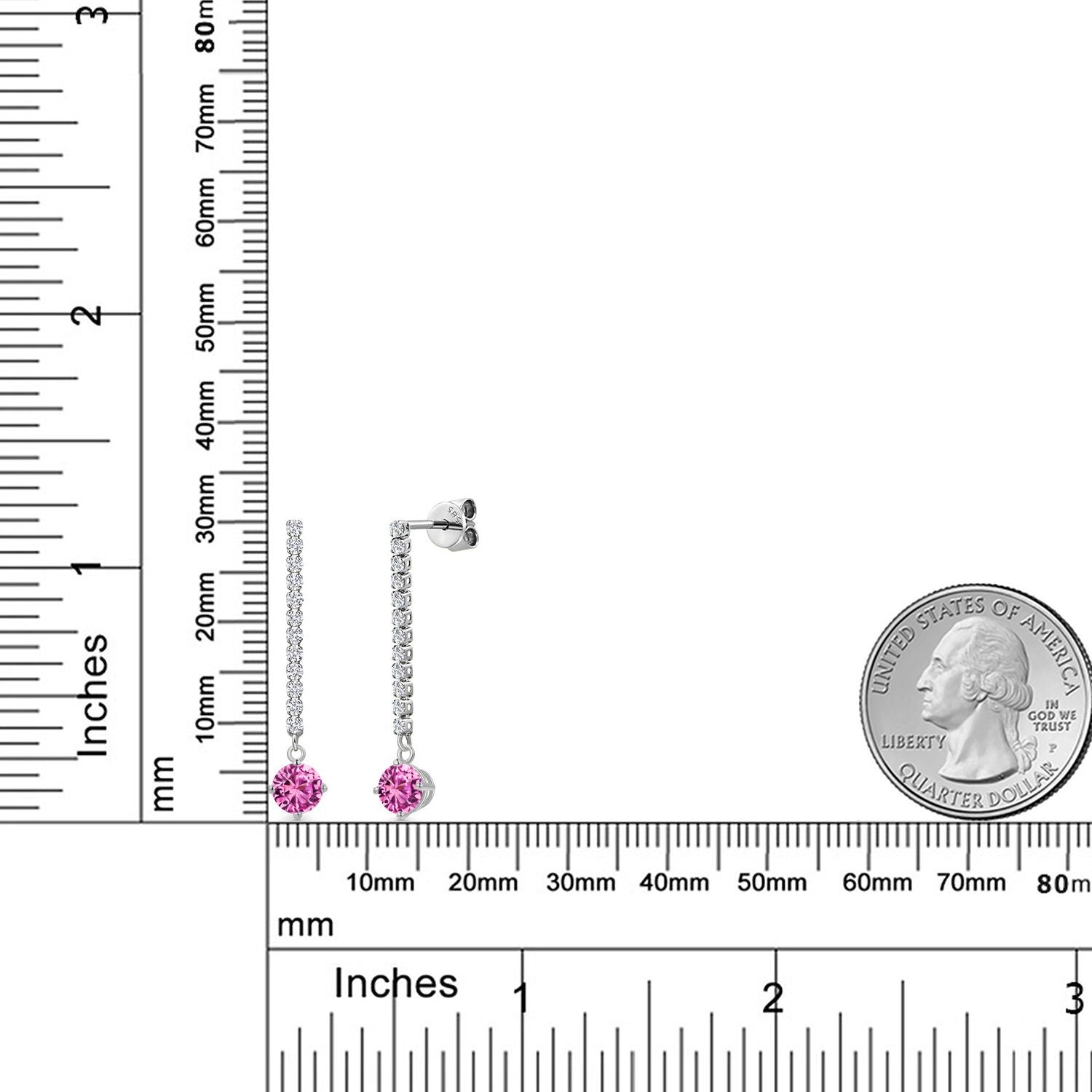 Earrings in 14K White Gold