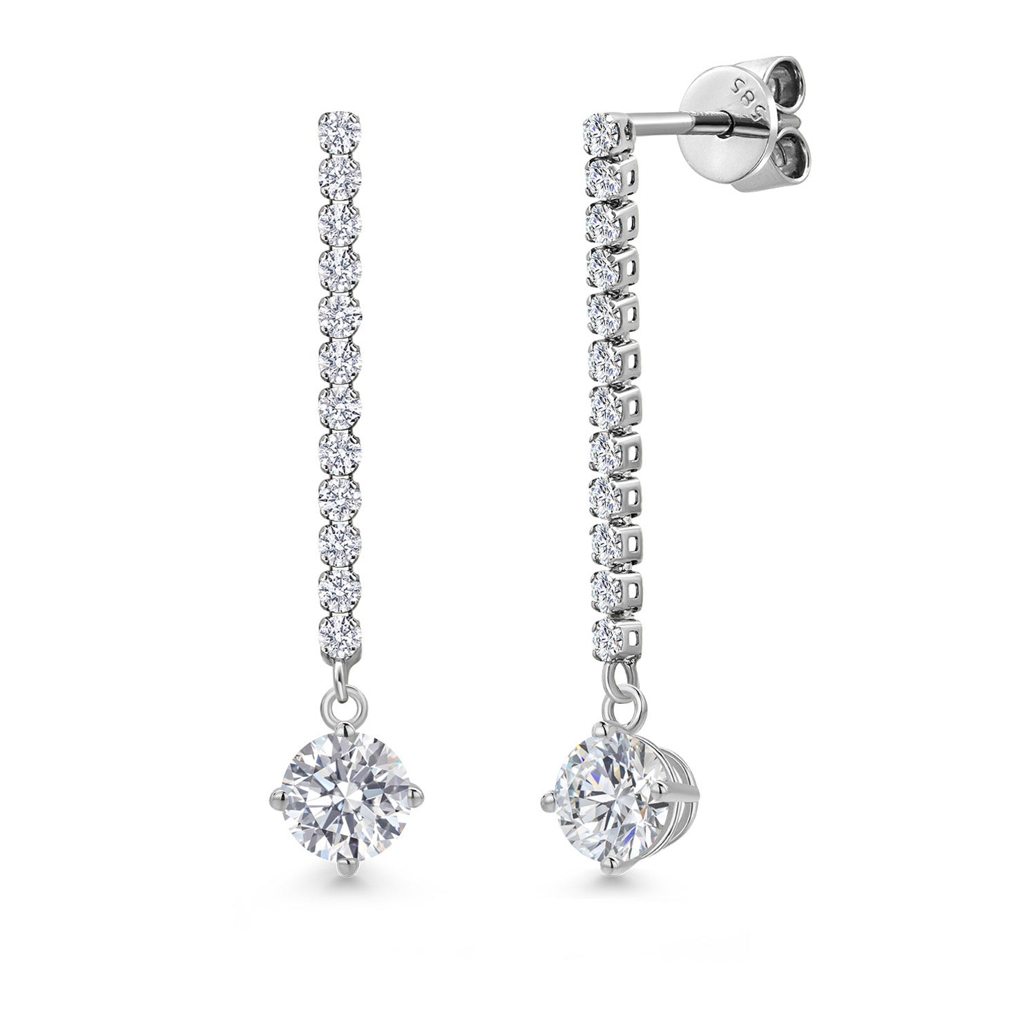 Earrings in 14K White Gold