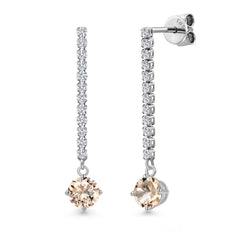 Earrings in 14K White Gold