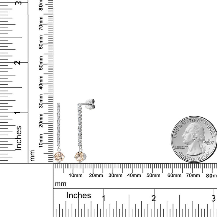 Earrings in 14K White Gold