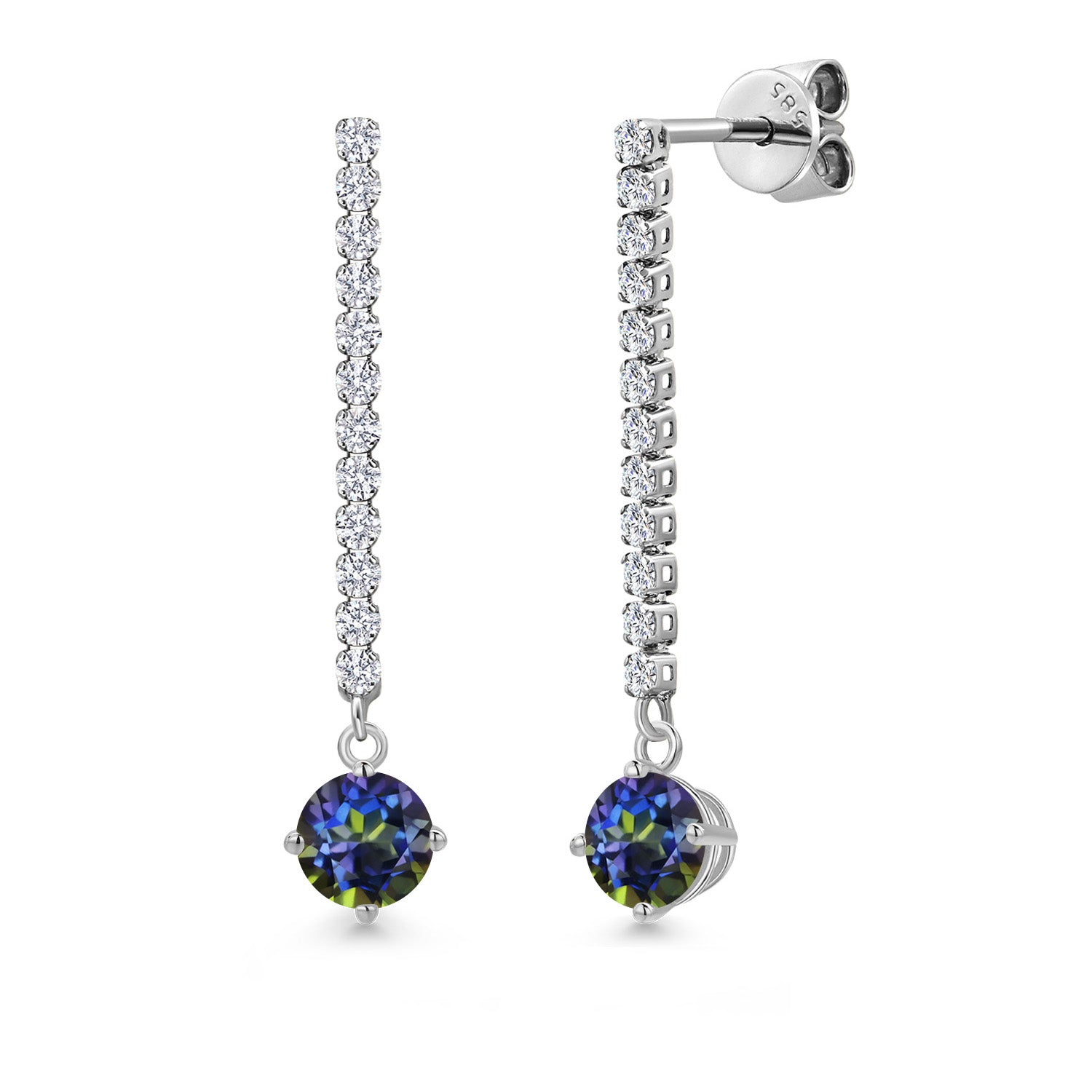 Earrings in 14K White Gold