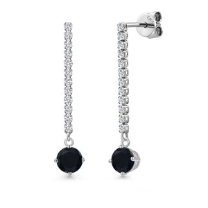 Earrings in 14K White Gold