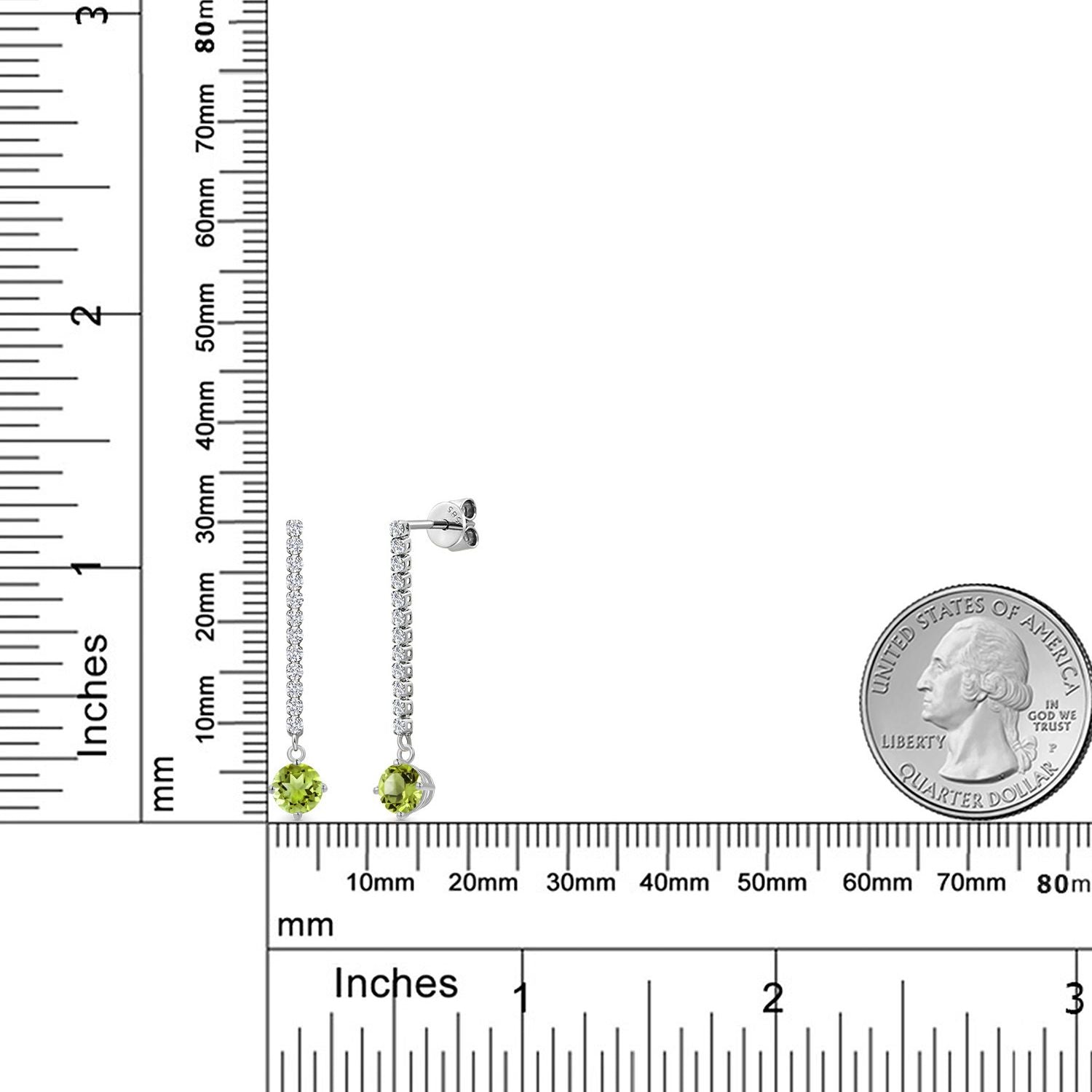 Earrings in 14K White Gold