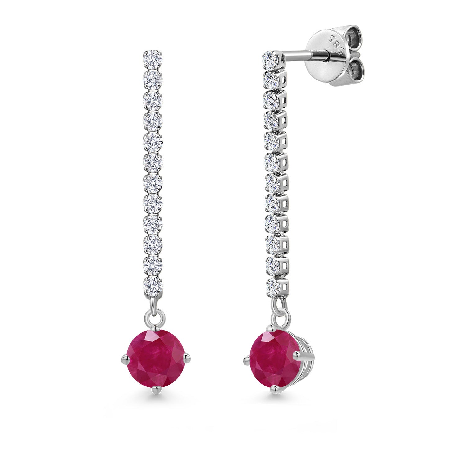 Earrings in 14K White Gold