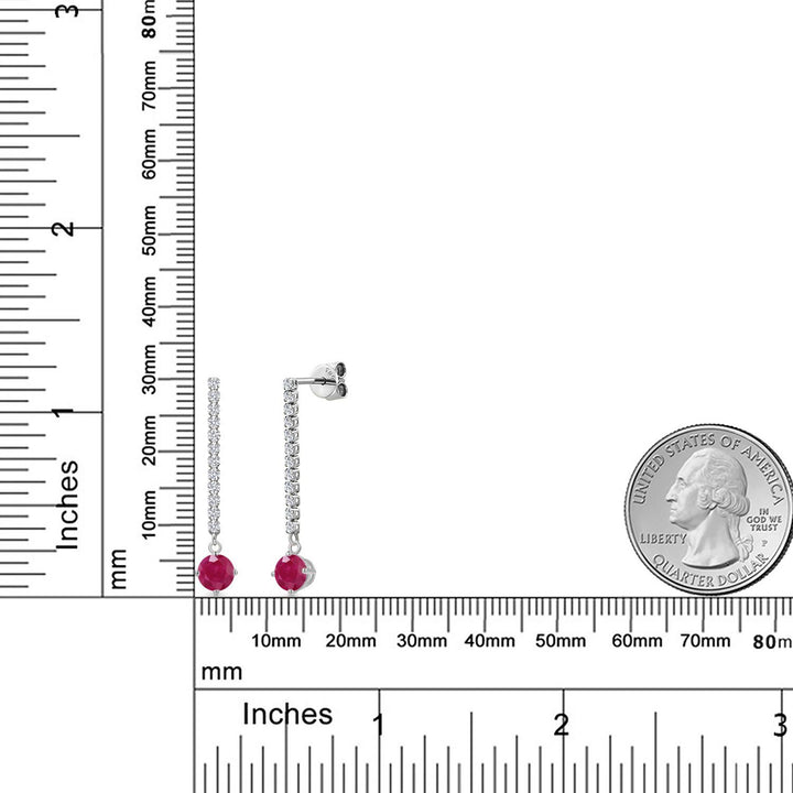 Earrings in 14K White Gold