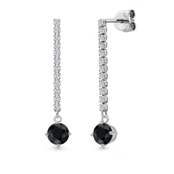 Earrings in 14K White Gold