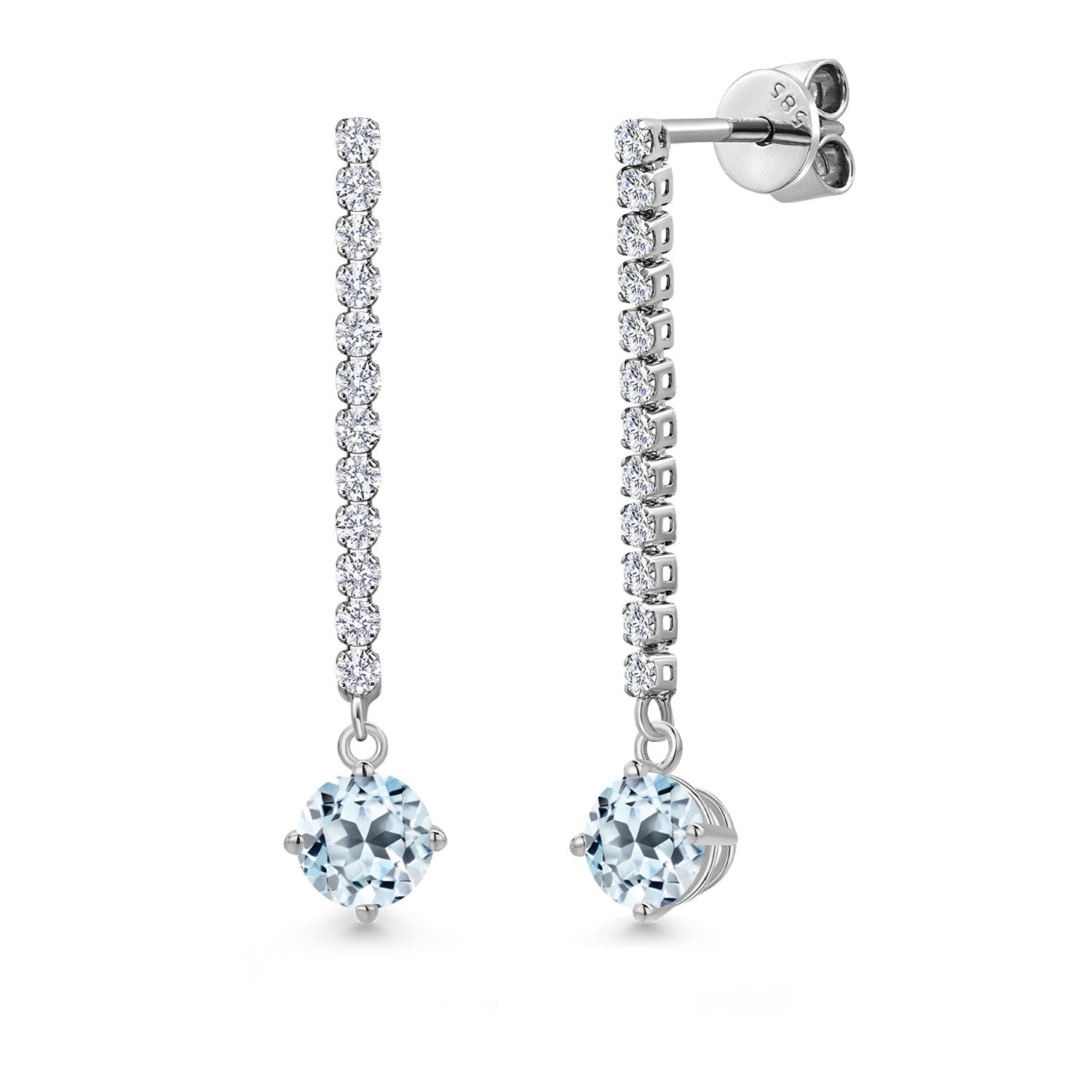 Earrings in 14K White Gold